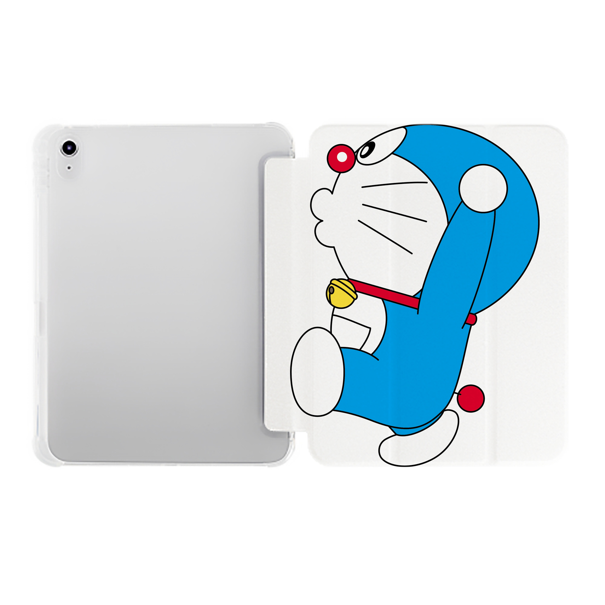 （画像用） ドラえもん Doraemon IPad ケース ペン収納付き 三つ折りスタンド PUレザー×シリコン 対応機種9.5/10.5/10.9インチ